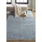 Feizy Home Collection 9' x 12' Blue and Beige Vintage Rectangular Wool Throw Rug